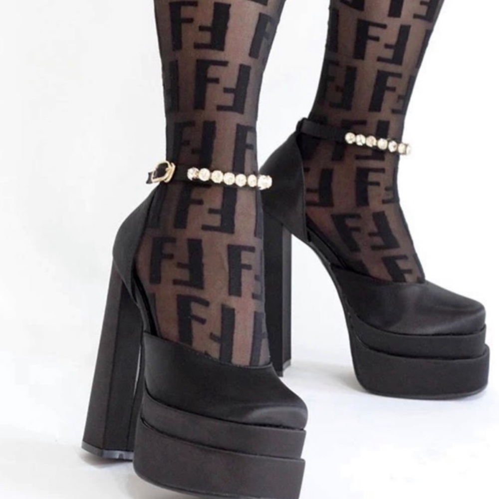 Platform Black Heels